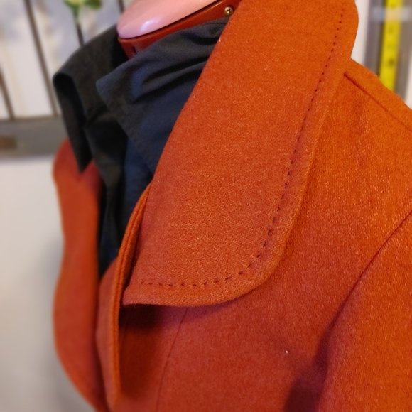 NWOT Pink Martini orange wool coat - Picture 4 of 6